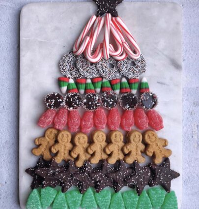 christmas dessert tree candy platter