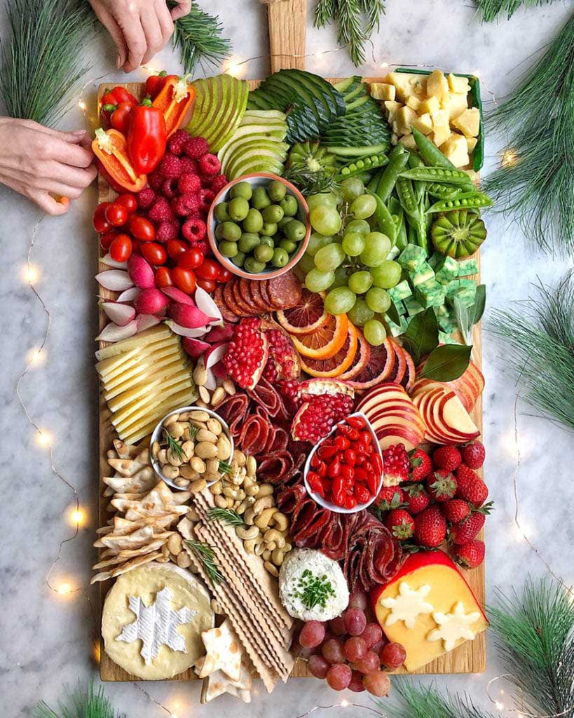 holiday charcuterie board cheese platter