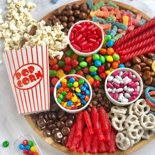 movie candy dessert board