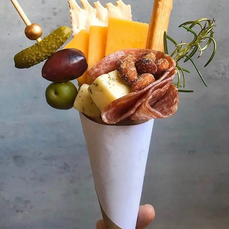 charcuterie cones for one