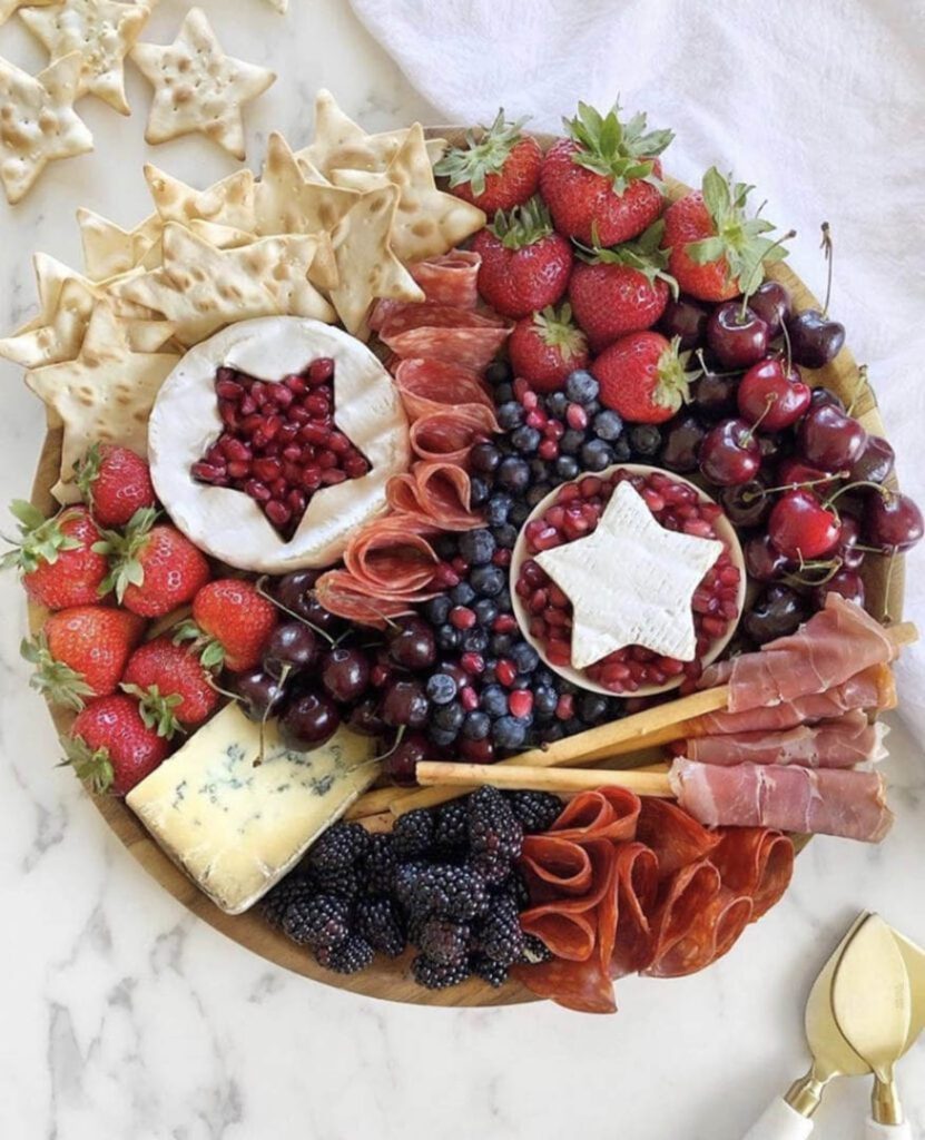 4th of july cheese board