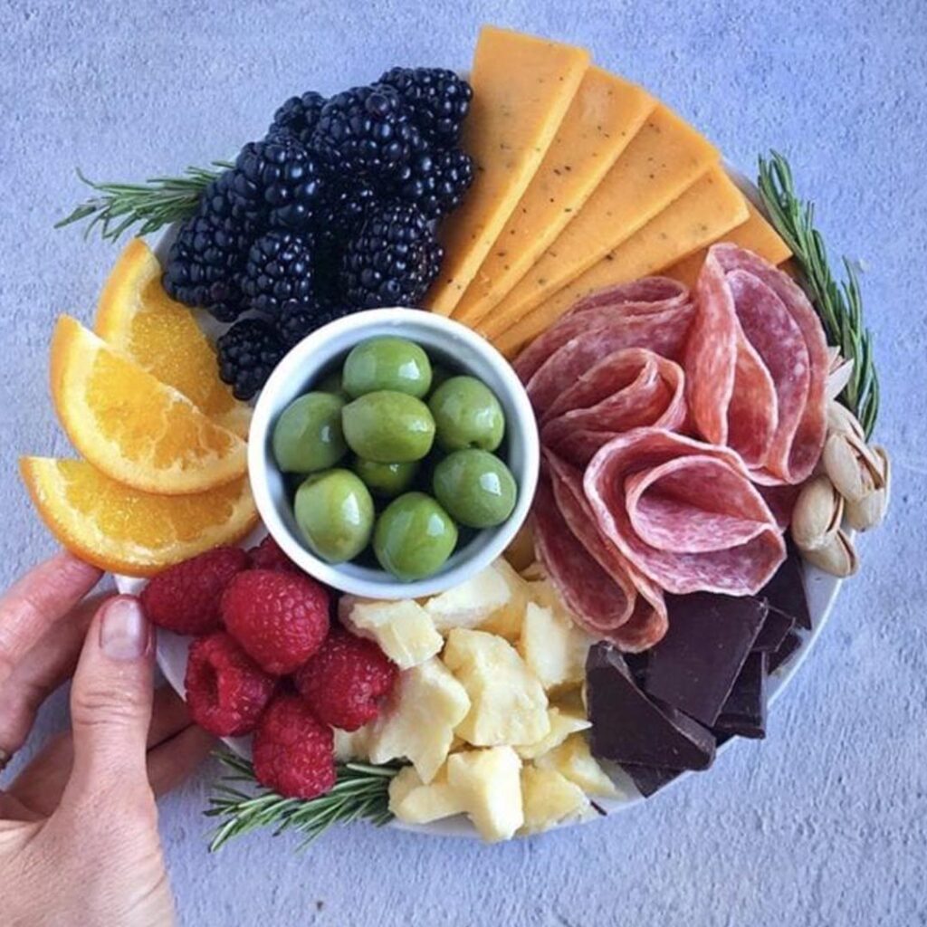 small charcuterie board for two