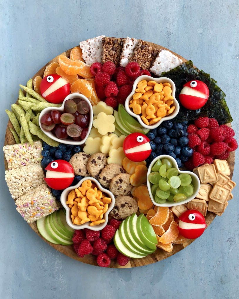 back to school charcuterie board for kids