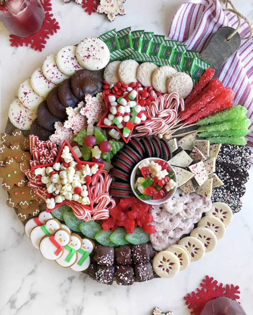 Christmas Candy Dessert Charcuterie Board | Ain't Too Proud To Meg