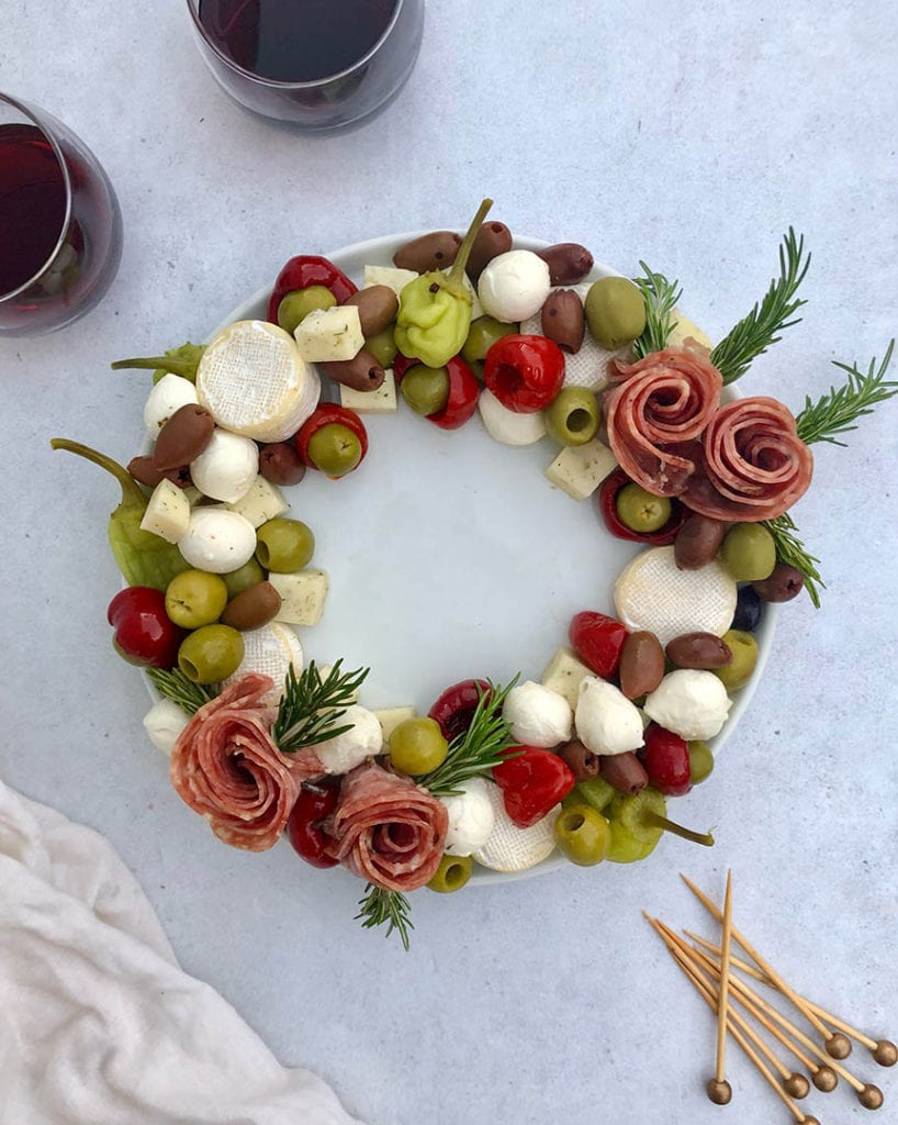 christmas cheese wreath appetizer 