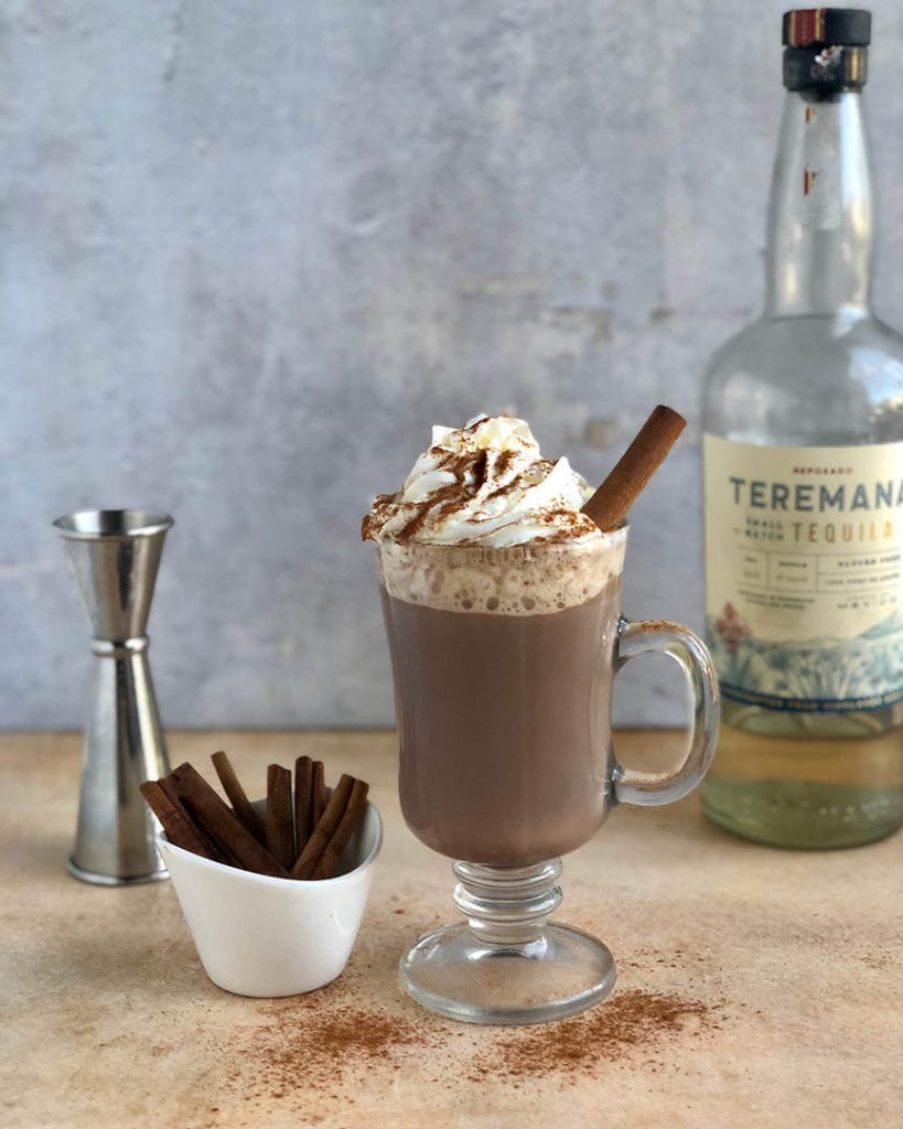 boozy hot chocolate with marshmallows