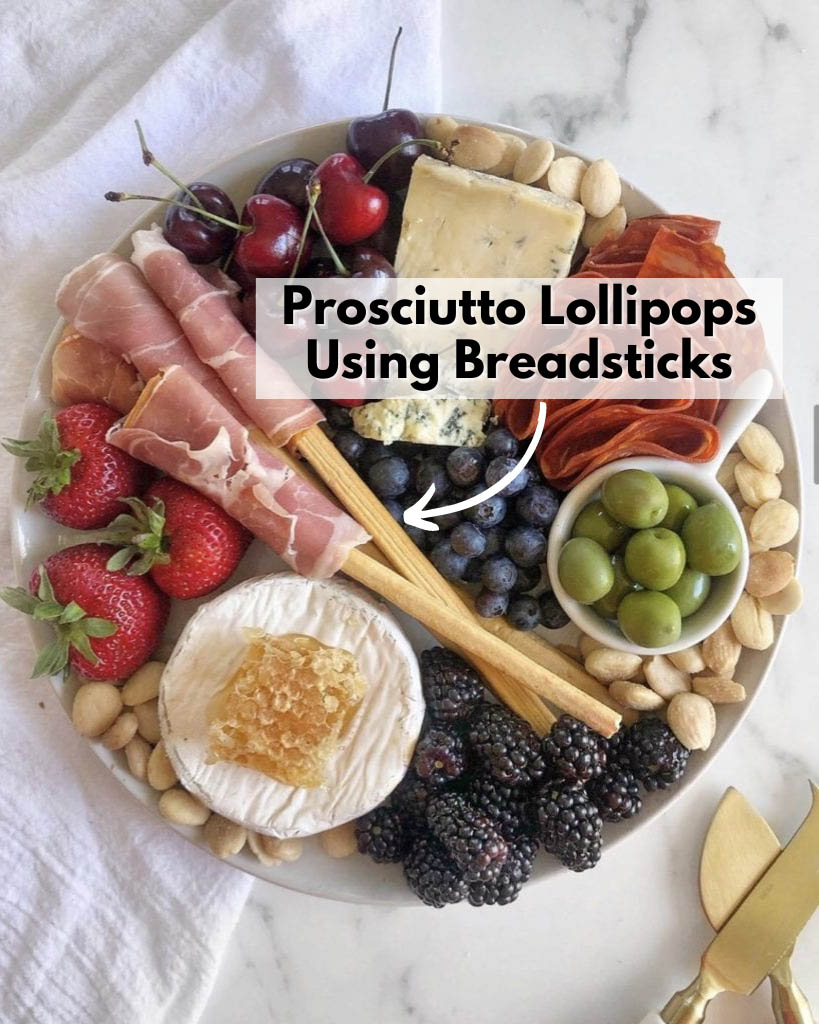 breadsticks and prosciutto appetizer