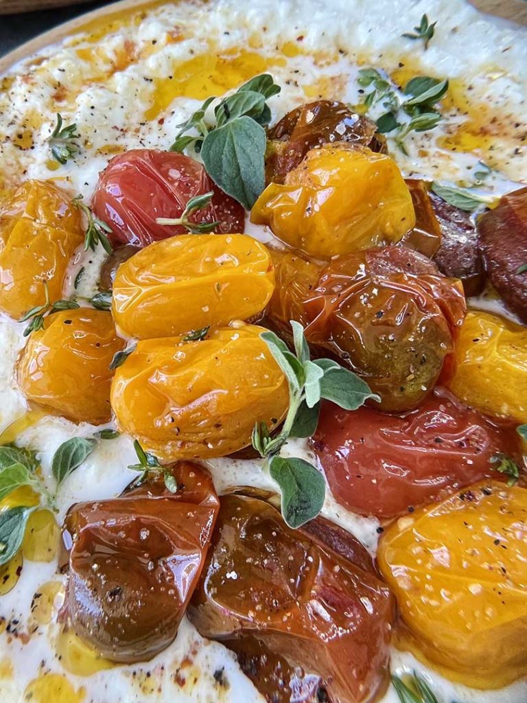 oasted tomatoes & burrata dip