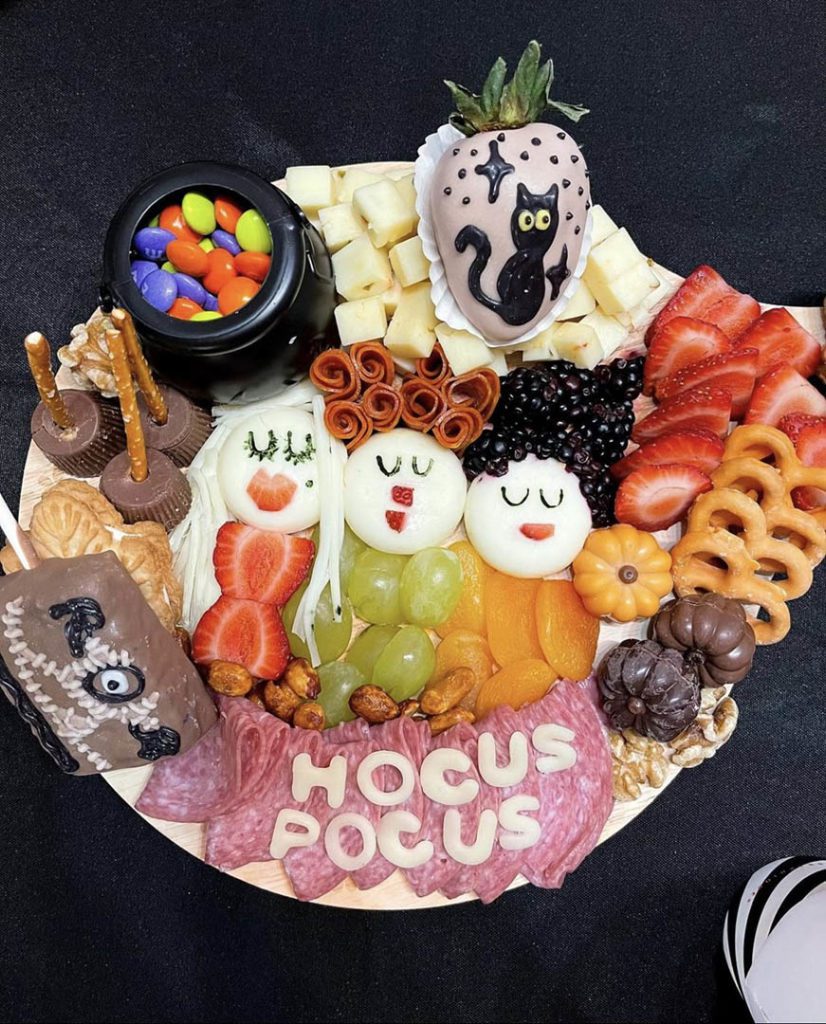 hocus pocus inspired food cheese board
