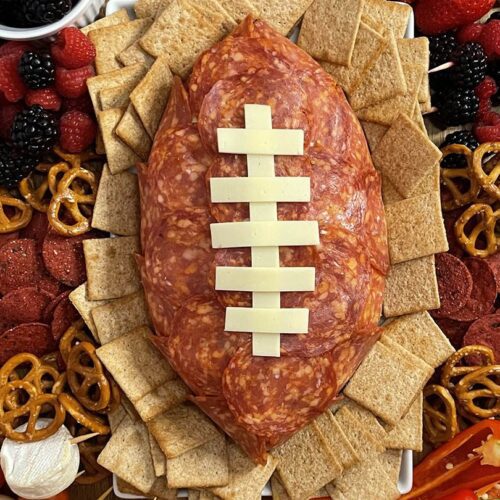 football shaped food super bowl