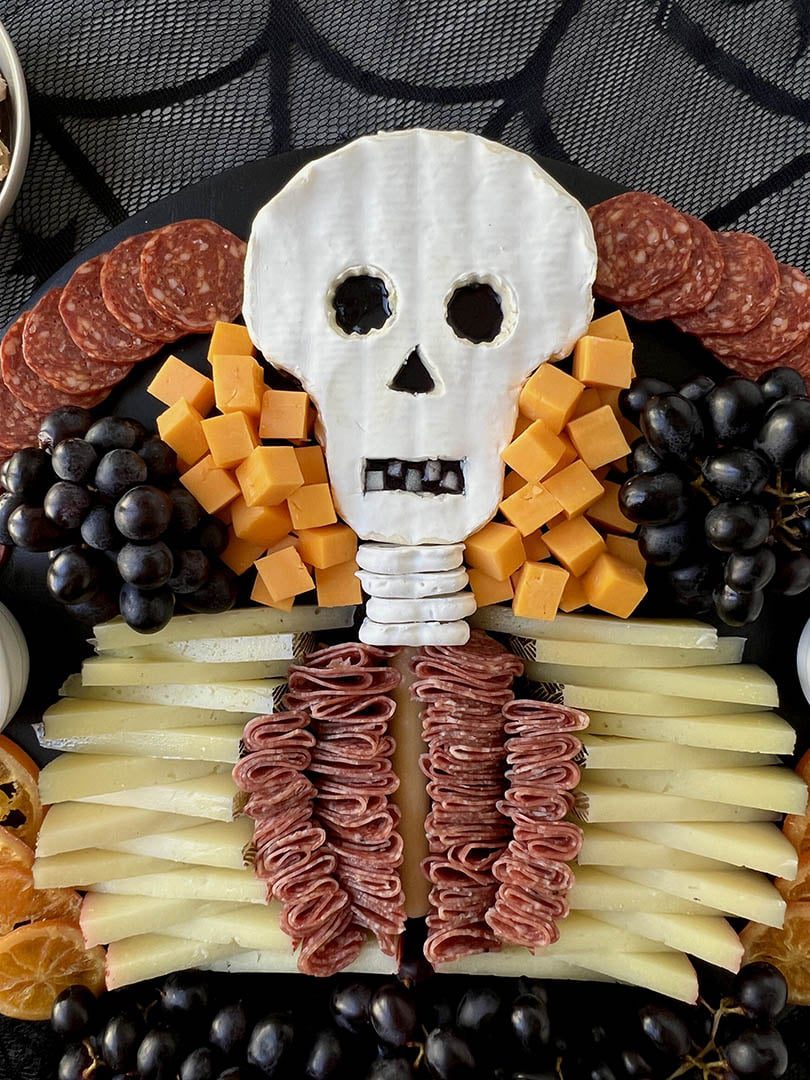 Skeleton Charcuterie Board | Halloween Recipe | Ain't Too Proud To Meg